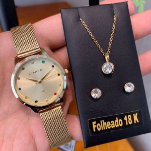 Kit Relógio Lince Feminino